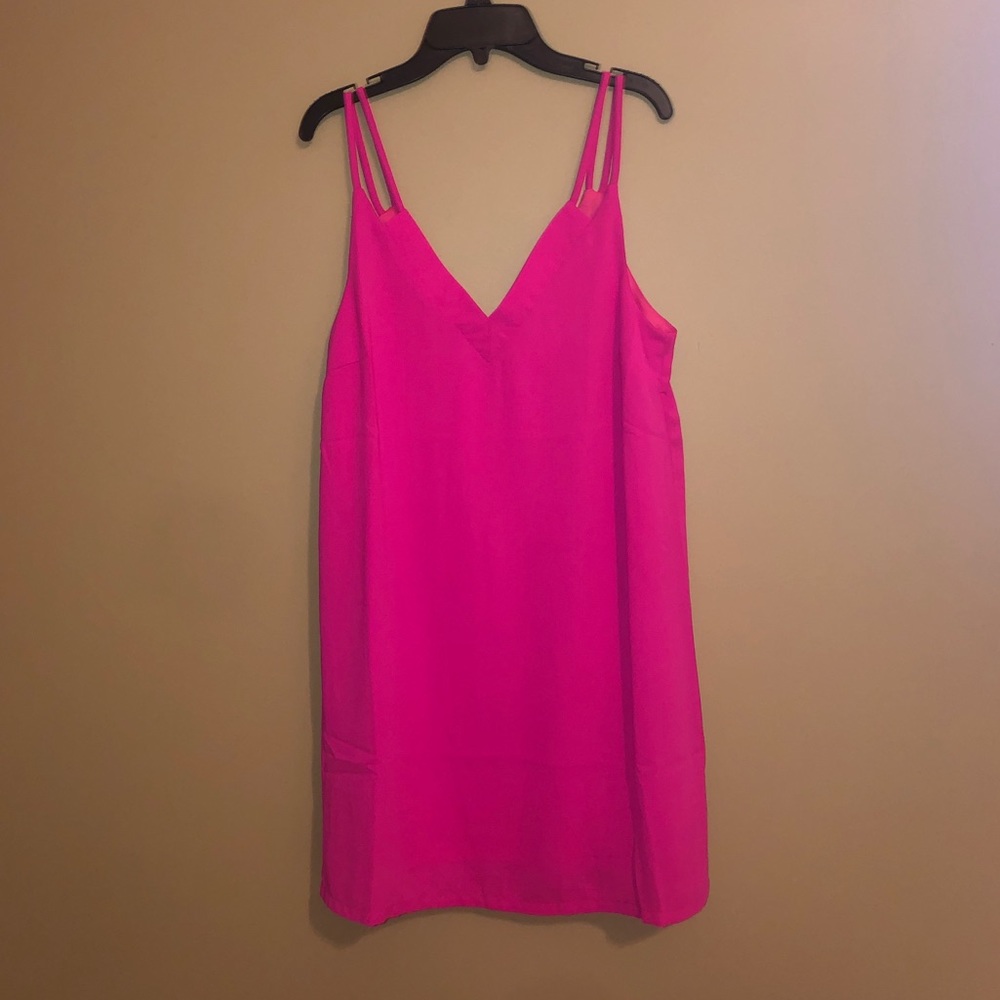 hot pink sundress